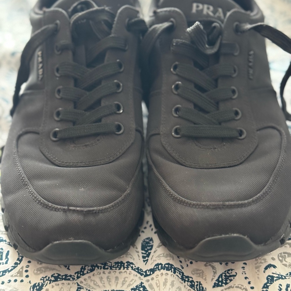 Prada Sneakers Women sz 9.5. Renylon. All Black. - Picture 4 of 14